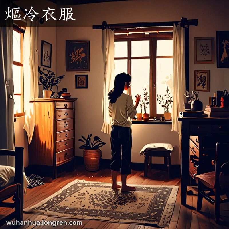 一位年轻女性在温馨的卧室中，穿着舒适的内衣，调整着衣物，表情愉悦而放松，背景是温馨的房间。